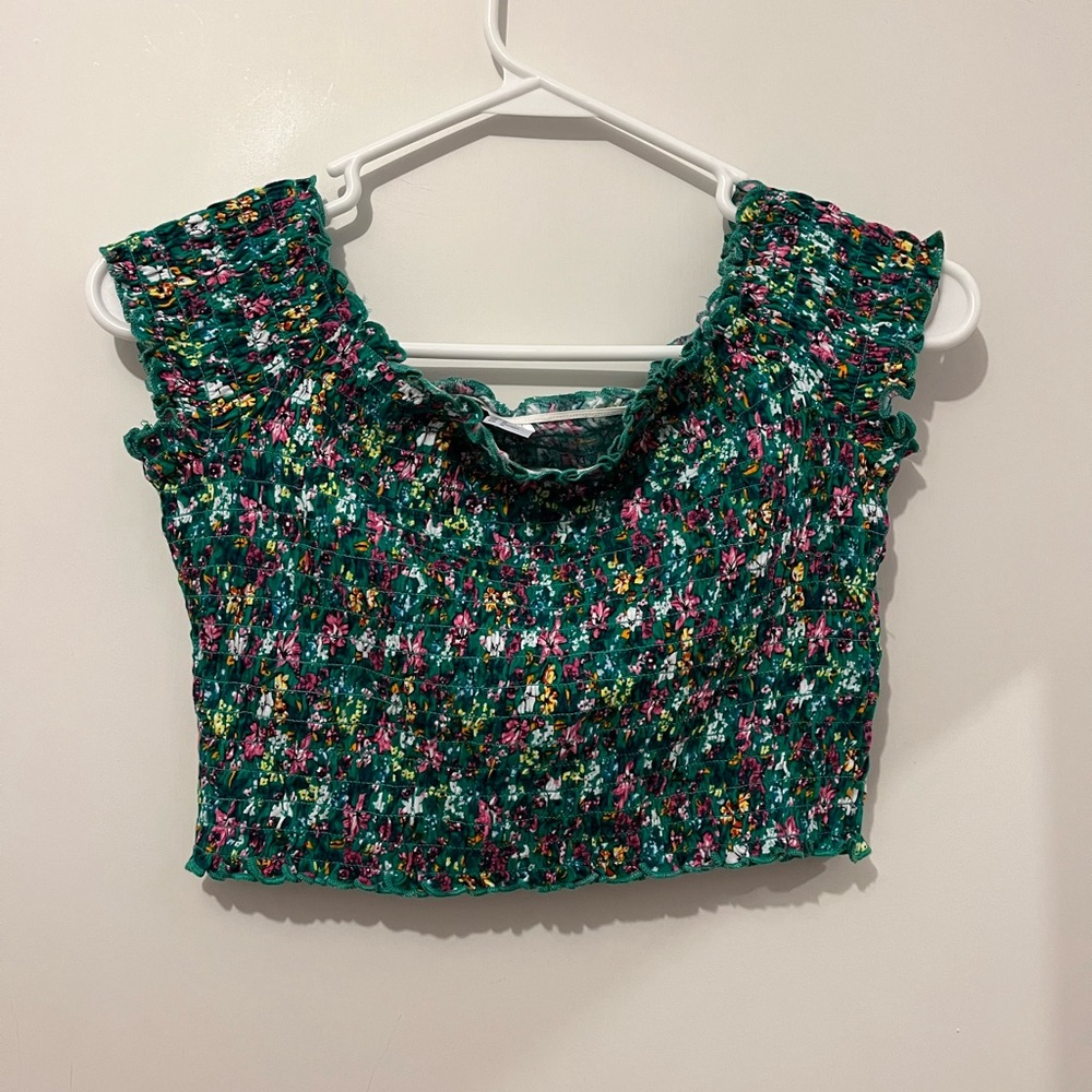 Floral crop top